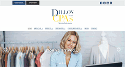 Desktop Screenshot of dilloncpas.com