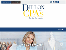 Tablet Screenshot of dilloncpas.com